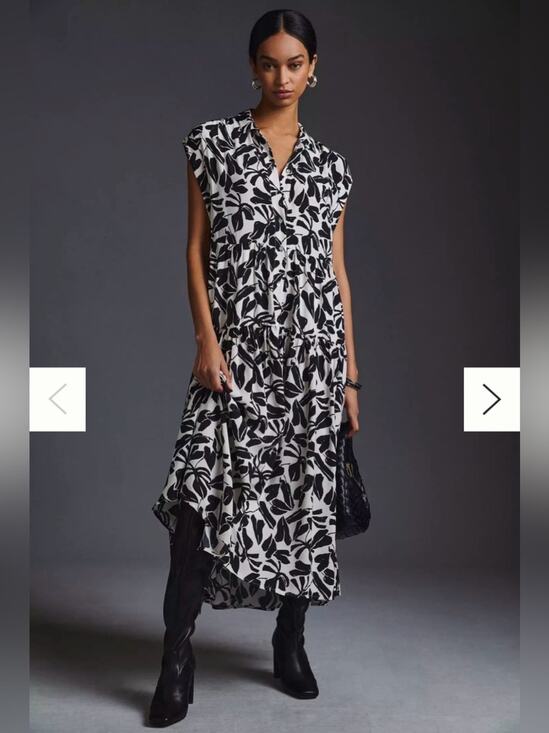 Anthropologie Dresses & Skirts - By Anthropologie Tiered Shirt Dress Size Medium
